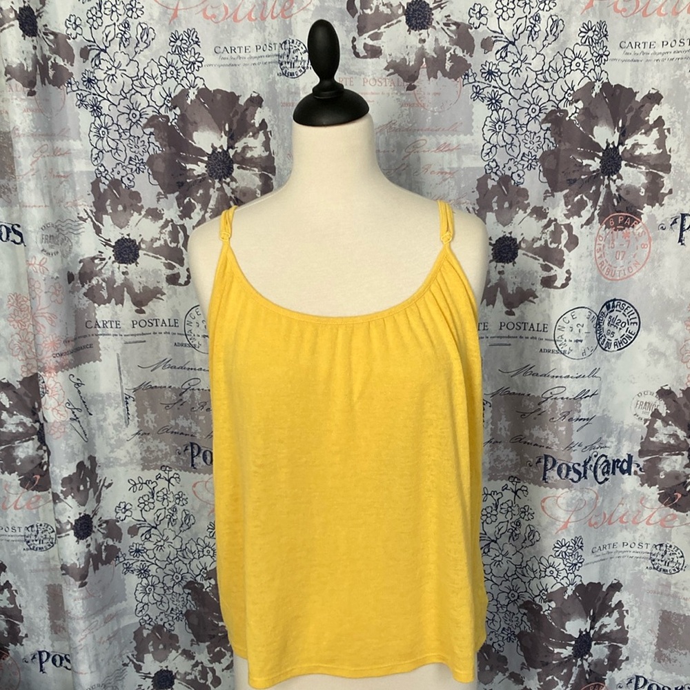 A New Day Yellow Sleeveless Relaxed Camisole Top